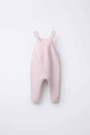 Вязаный комбинезон с бретелями крючком- Заказать в России