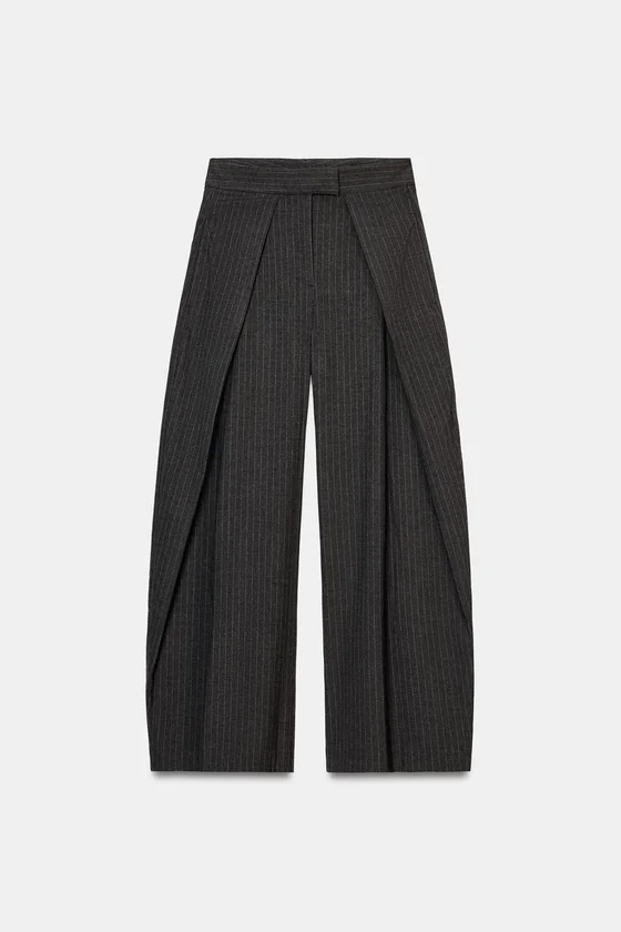 БРЮКИ  С ЗАЩИПАМИ — коллекция Zara «ZW»