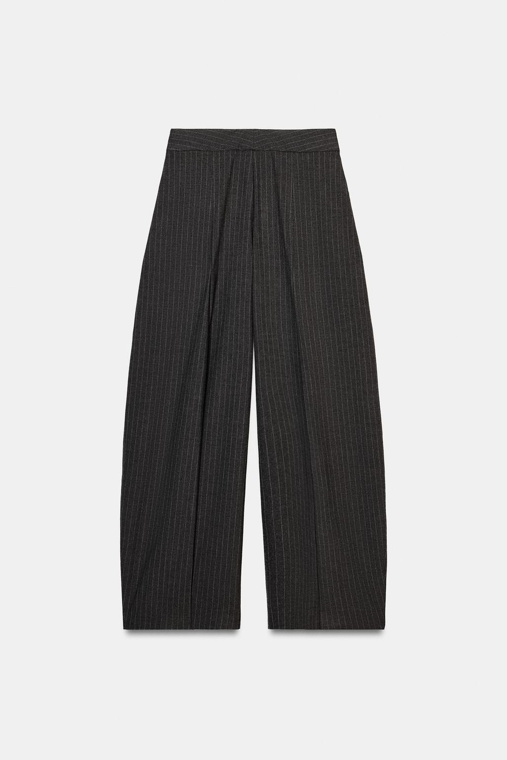 БРЮКИ WIDE LEG С ЗАЩИПАМИ — ZW COLLECTION