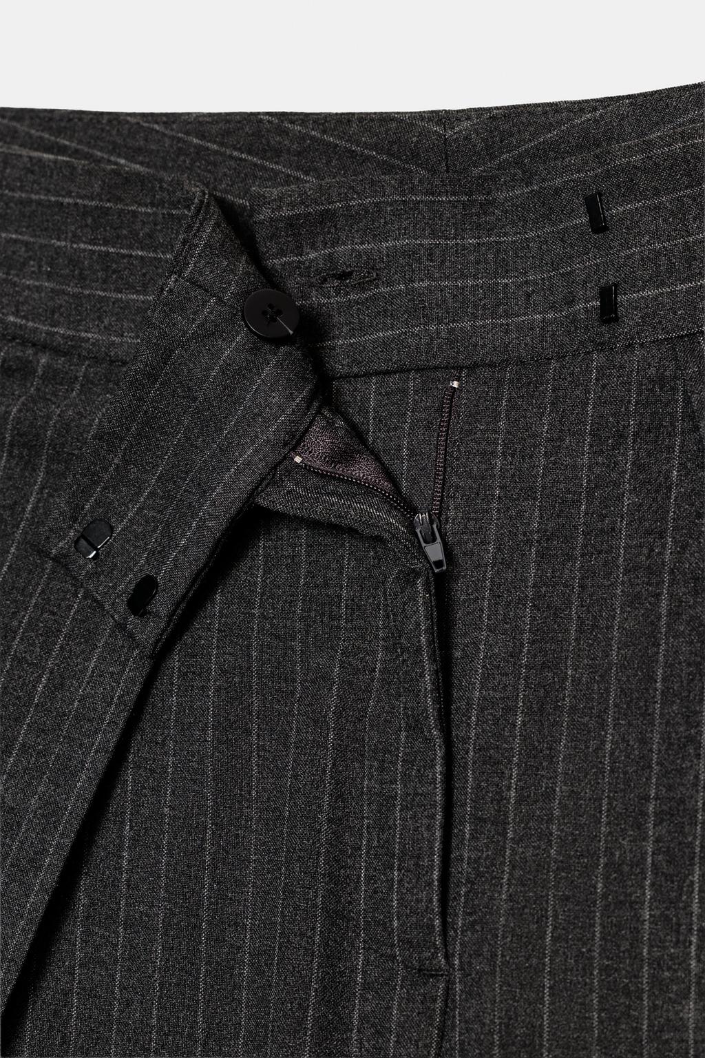 БРЮКИ WIDE LEG С ЗАЩИПАМИ — ZW COLLECTION