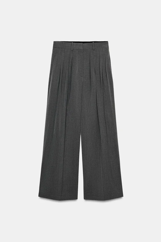БРЮКИ С ЗАЩИПАМИ — коллекция Zara «ZW»