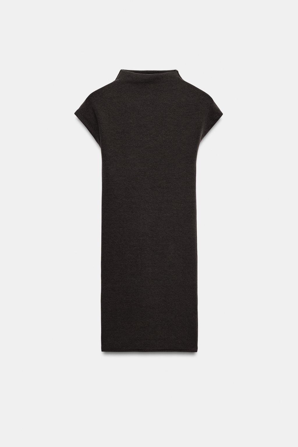 КОРОТКОЕ ПЛАТЬЕ С ВОРОТНИКОМ-СТОЙКОЙ