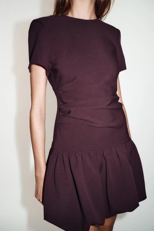 Короткое платье-баллон- Заказать в России