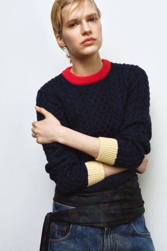 СВИТЕР OCHOS COLOR BLOCK