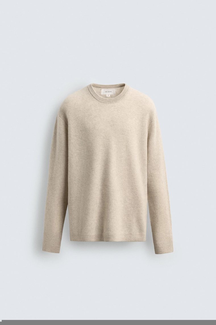 Джемпер из 100% кашемира с рубчиком коллекции origins