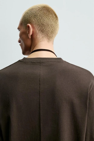 Футболка среднего веса с длинными рукавами- Заказать в России