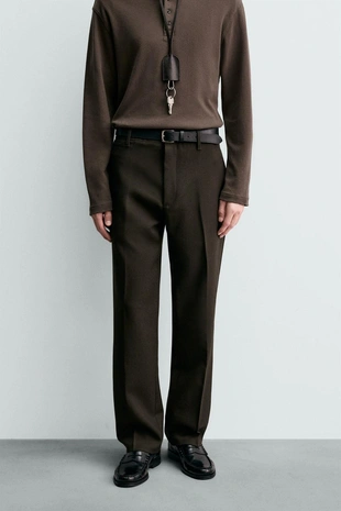 Брюки чинос из 100% шерсти