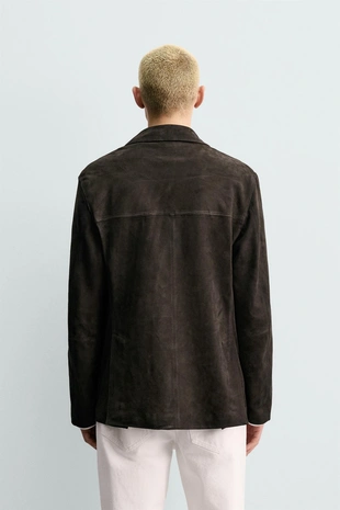 Блейзер из замши- Заказать в России