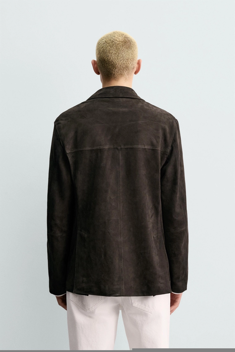 Замшевый бархатный блейзер происхождение