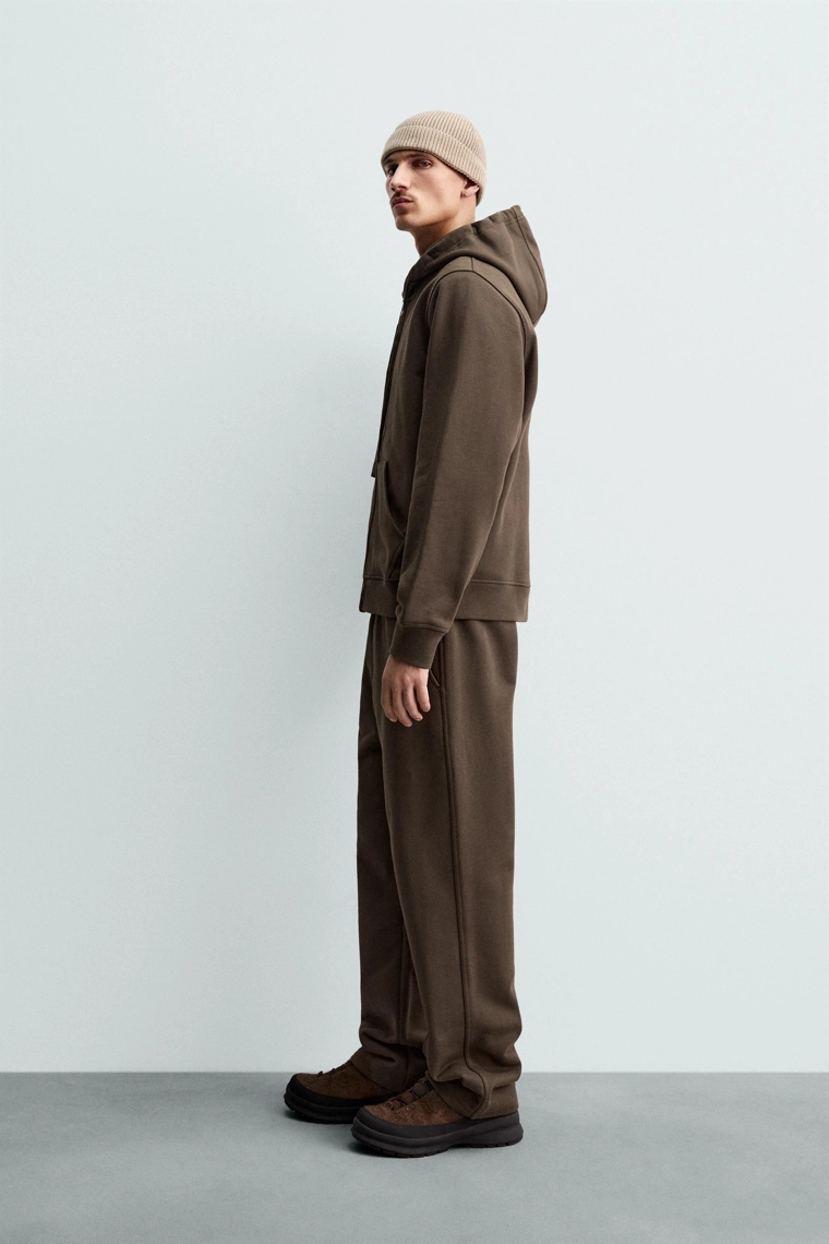 Брюки регулярного кроя происхождение из плотного хлопка