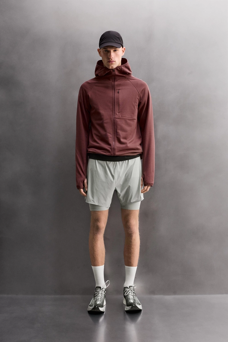 Техническая комбинированная флисовая толстовка