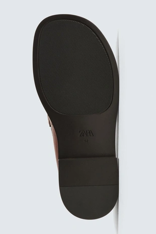 Кожаные лоферы с планкой- Заказать в России