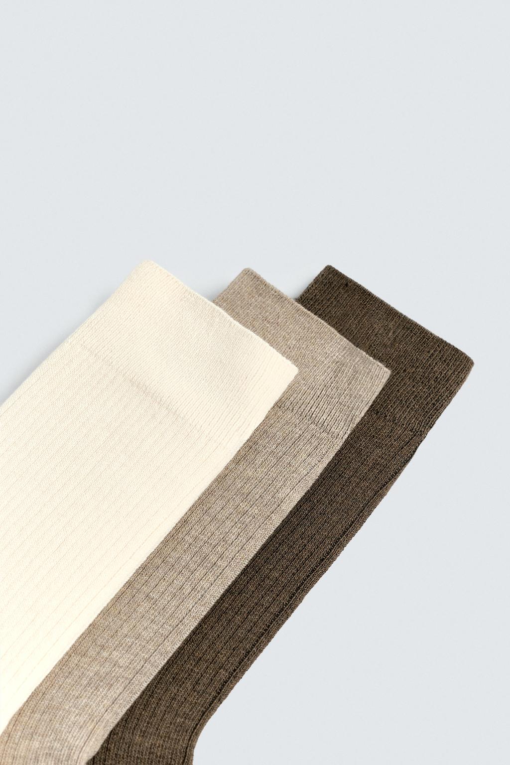 НОСКИ В РУБЧИК, НАБОР ИЗ 3 ШТУК