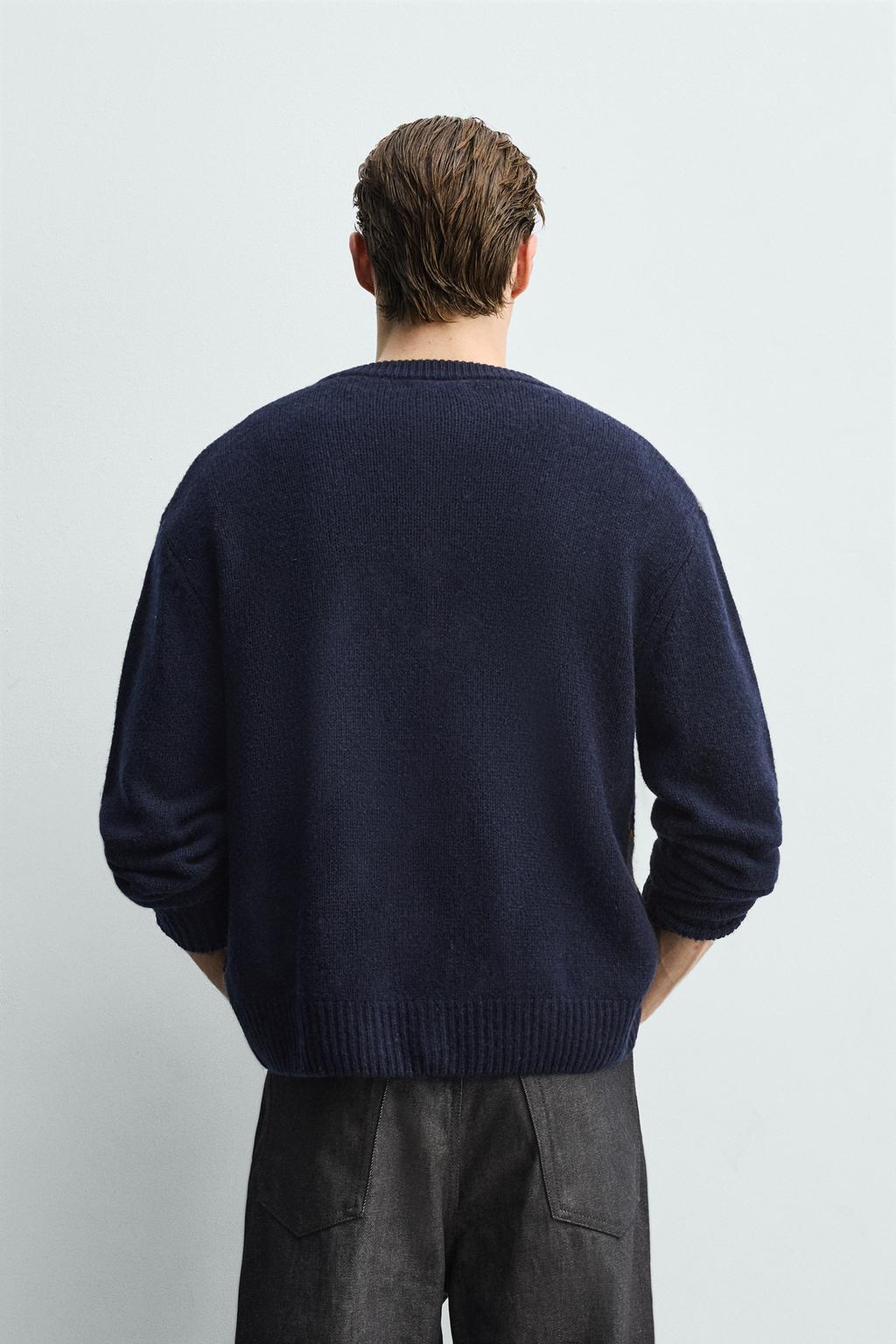 КАРДИГАН ИЗ 100% ШЕРСТИ С УЗОРОМ