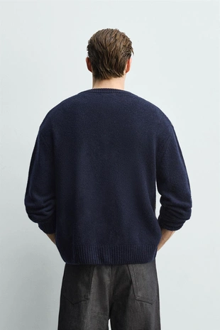 Кардиган из 100% шерсти с узором- Заказать в России