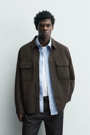 Рубашка-овершерт COMFORT TEXTURED- Заказать в России