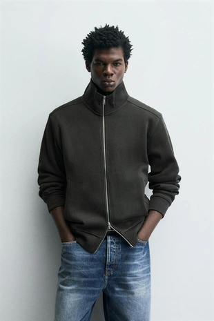 Куртка в рубчик из ткани интерлок- Заказать в России