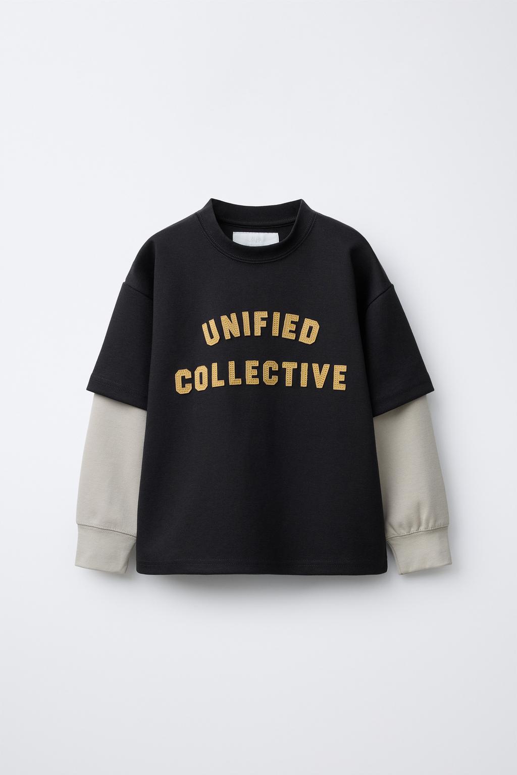 ТОЛСТОВКА С ДВОЙНЫМИ РУКАВАМИ В СТИЛЕ ПРЕППИ