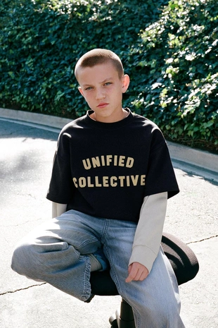 Толстовка с двойными рукавами в стиле преппи- Заказать в России