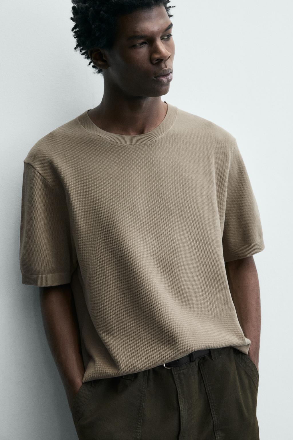 Трикотажная футболка свободного кроя