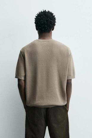 Трикотажная футболка свободного кроя- Заказать в России