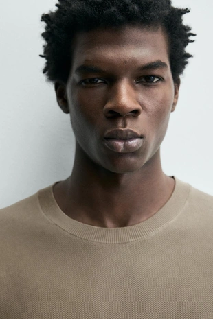 Трикотажная футболка свободного кроя- Заказать в России