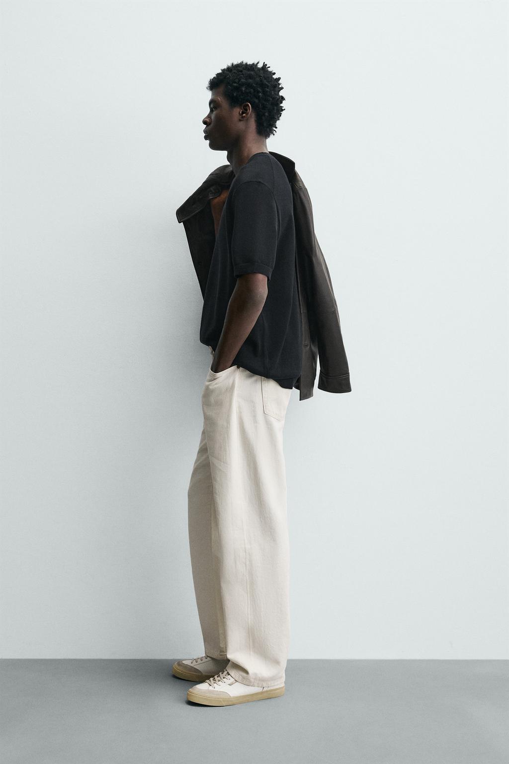 Трикотажная футболка свободного кроя