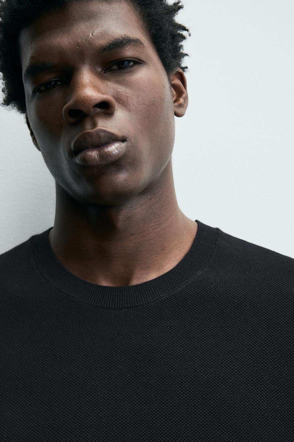 Трикотажная футболка свободного кроя