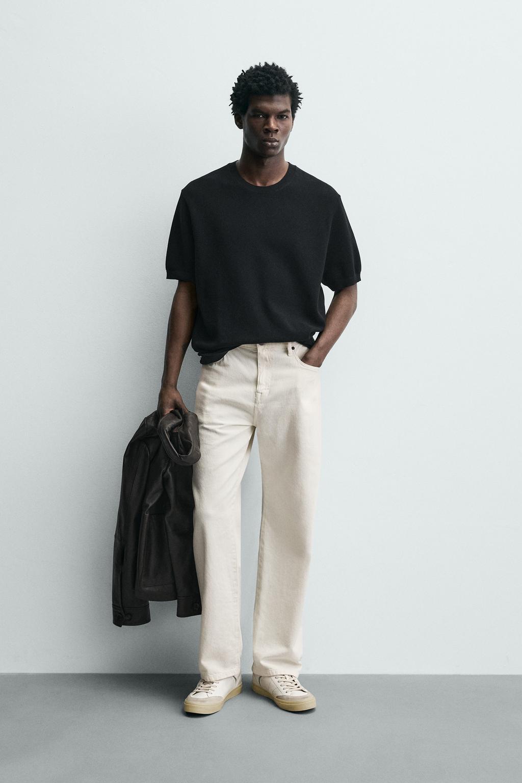 Трикотажная футболка свободного кроя