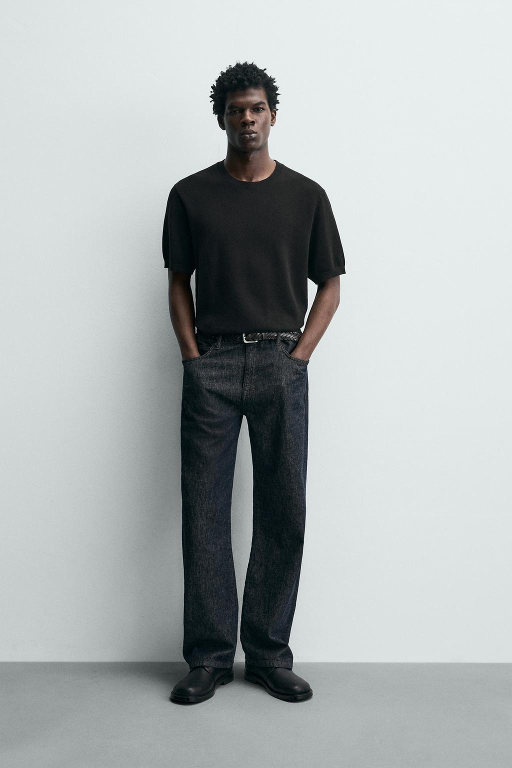 Трикотажная футболка свободного кроя