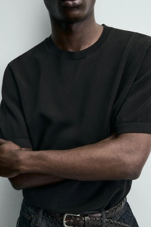 Трикотажная футболка свободного кроя- Заказать в России