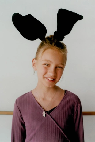 Футболка в рубчик с запахом «балет»- Заказать в России