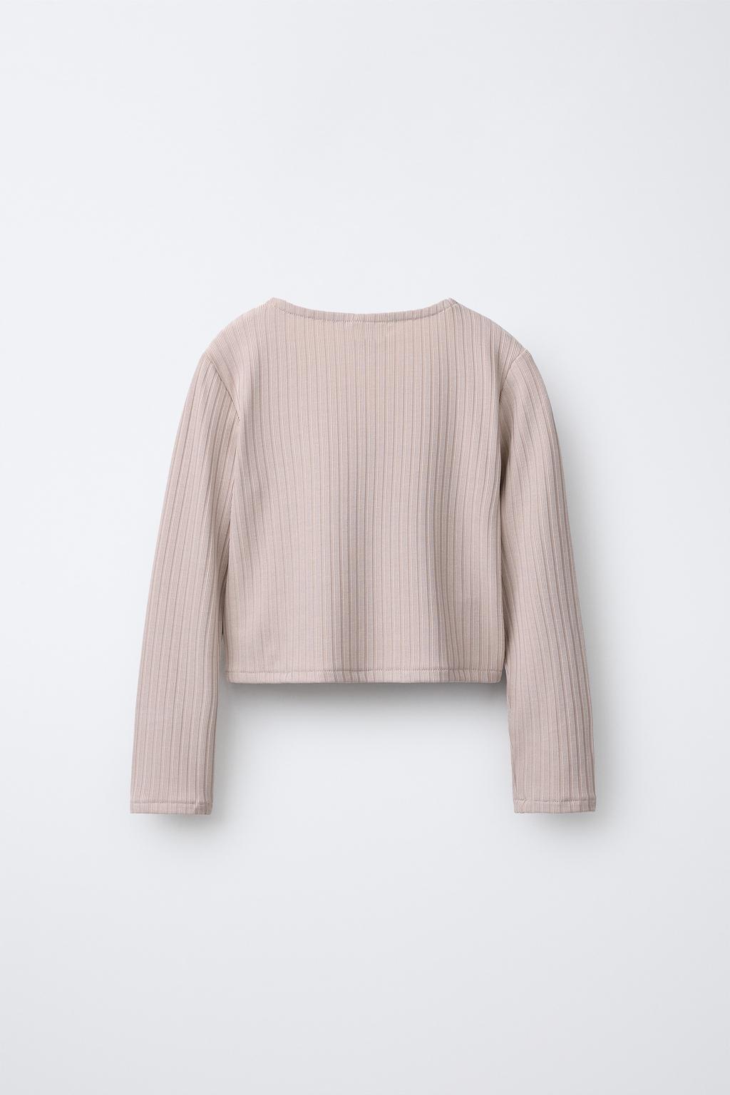 ФУТБОЛКА С ЗАПАХОМ В РУБЧИК «БАЛЕТ»