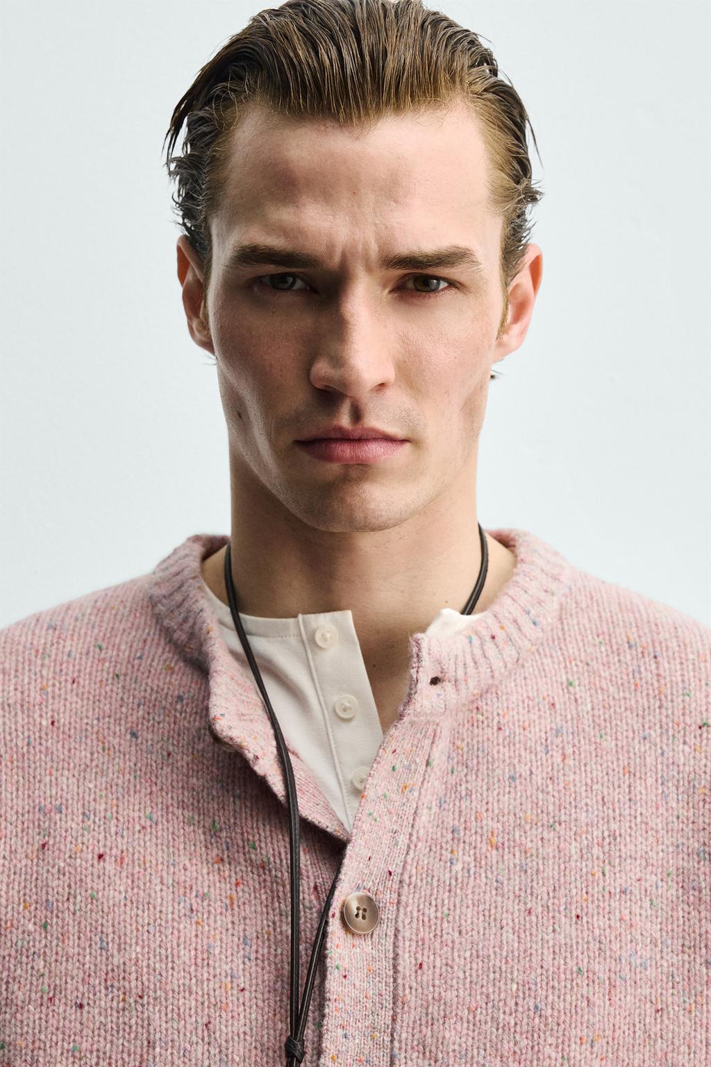 КАРДИГАН ИЗ СМЕСОВОЙ ШЕРСТИ НА ПУГОВИЦАХ