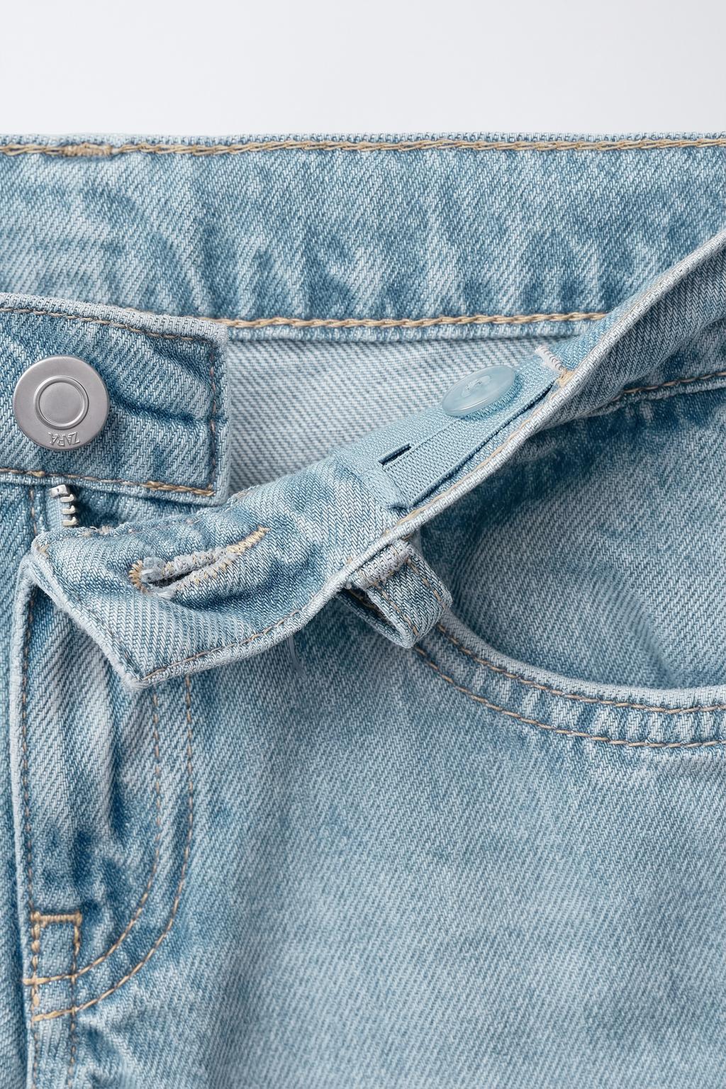 ДЖИНСЫ WIDE LEG С НАШИВКАМИ С АНИМАЛИСТИЧЕСКИМ ПРИНТОМ