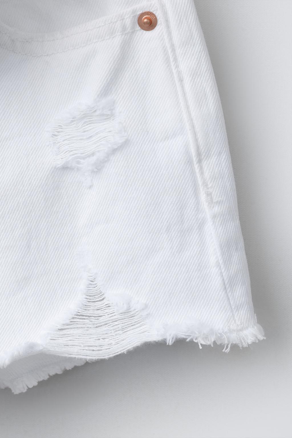 ДЖИНСОВЫЕ ШОРТЫ С РАЗРЕЗАМИ