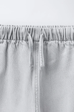 Джинсы WIDE LEG на шнурке- Заказать в России