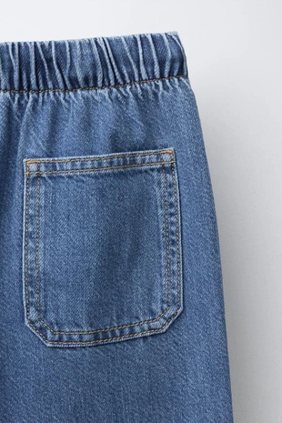 Джинсы WIDE LEG со шнурками- Заказать в России