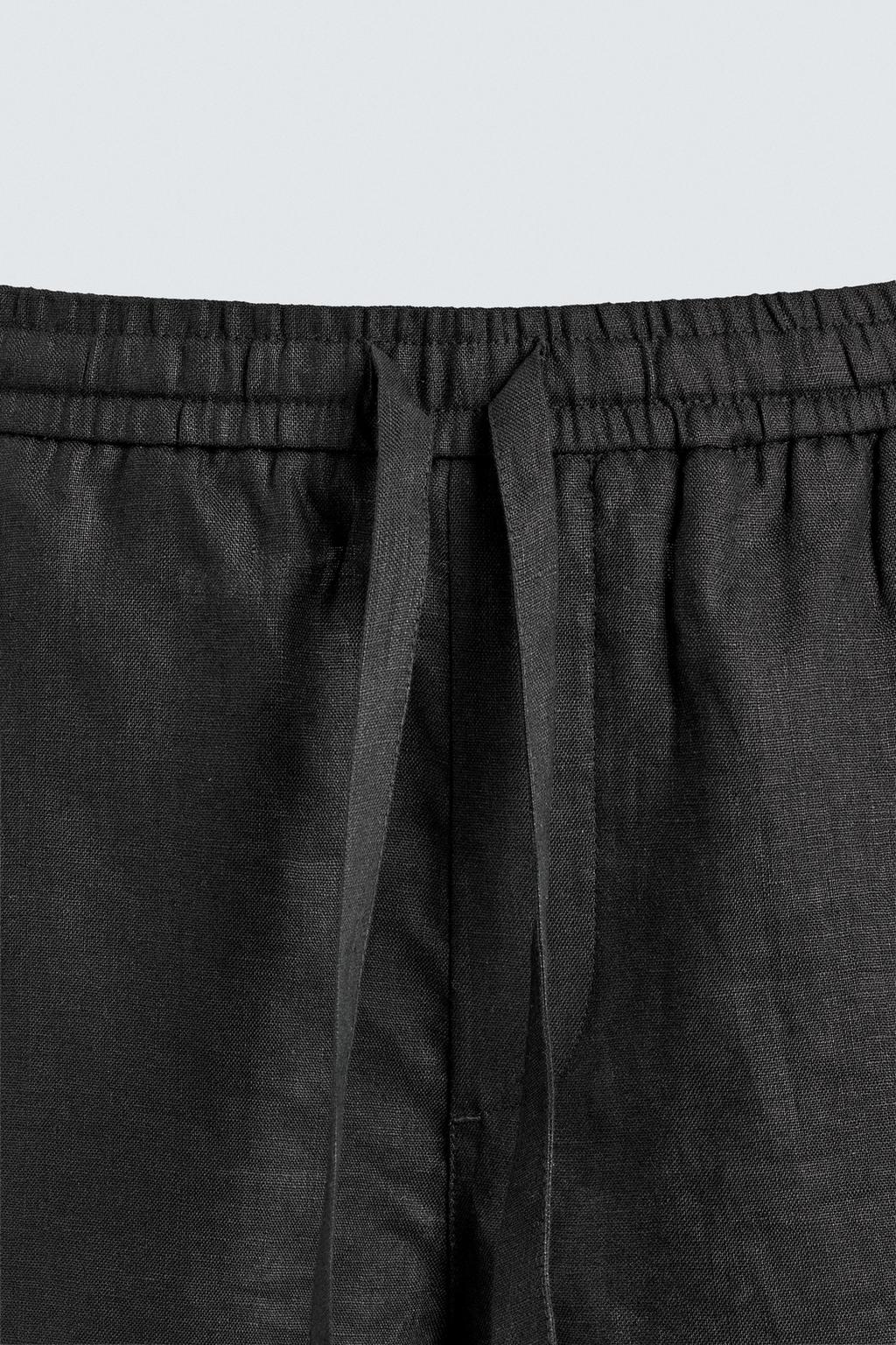 БРЮКИ RELAXED FIT ИЗ 100% ЛЬНА