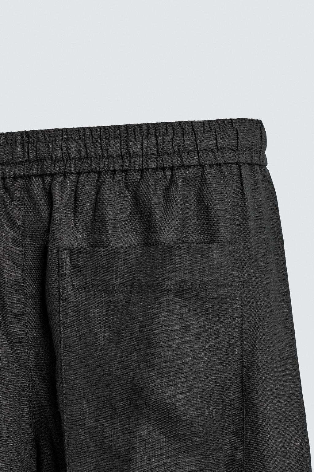 БРЮКИ RELAXED FIT ИЗ 100% ЛЬНА