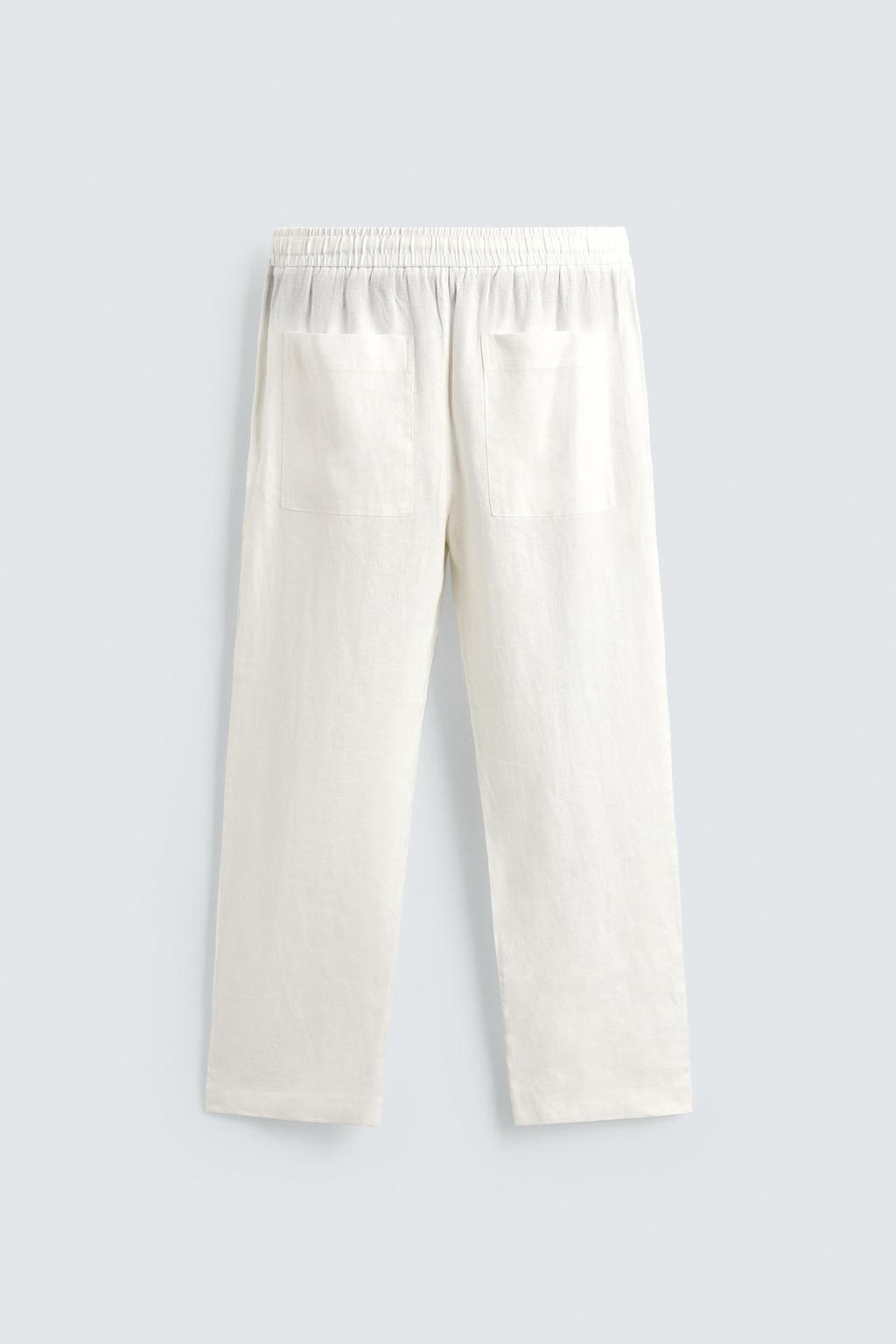 БРЮКИ RELAXED FIT ИЗ 100% ЛЬНА