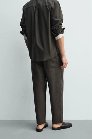 Брюки RELAXED FIT из 100% льна- Заказать в России