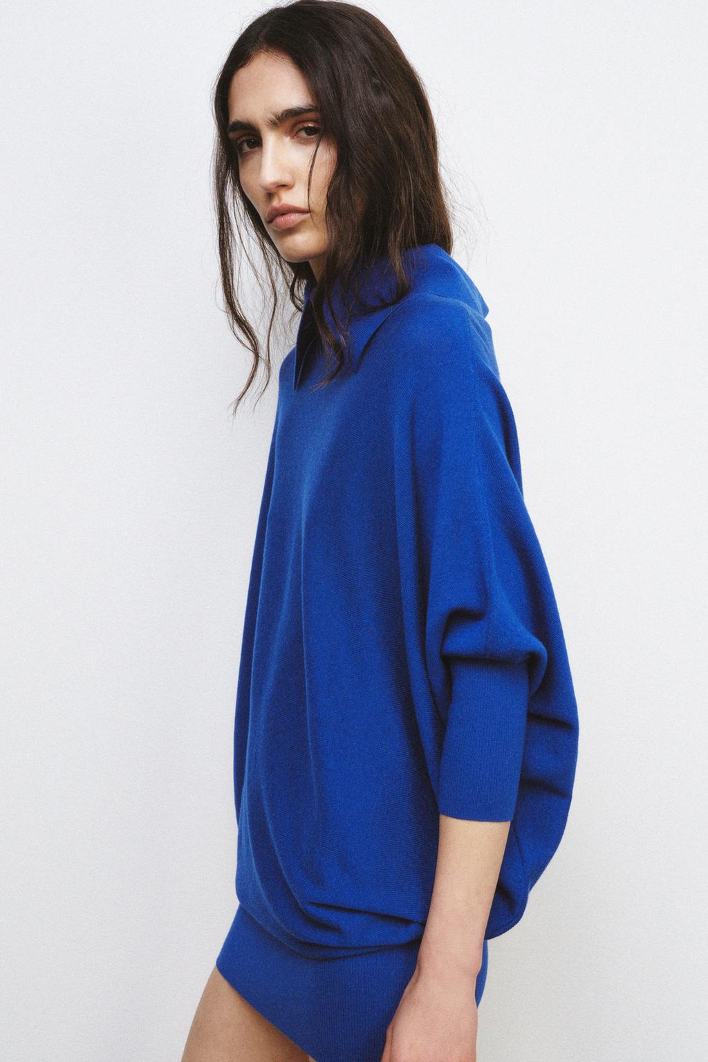 ДЛИННЫЙ СВИТЕР С РУКАВАМИ «ЛЕТУЧАЯ МЫШЬ»