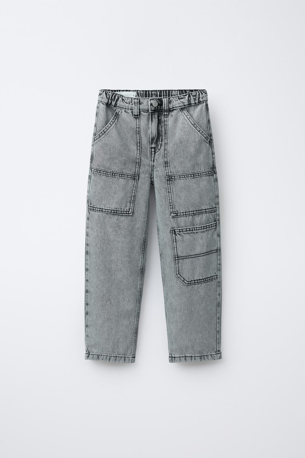 ДЖИНСЫ BAGGY С КАРМАНАМИ