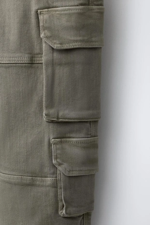 Брюки-джоггеры с многокарманами- Заказать в России