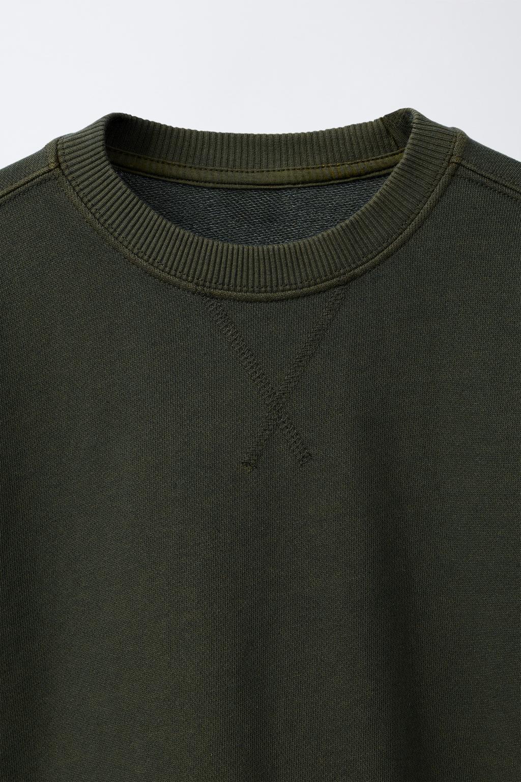 ТОЛСТОВКА ИЗ КРАШЕНОЙ ТКАНИ