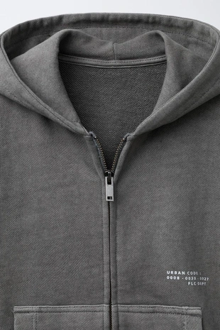 Толстовка на молнии GARMENT DYE- Заказать в России