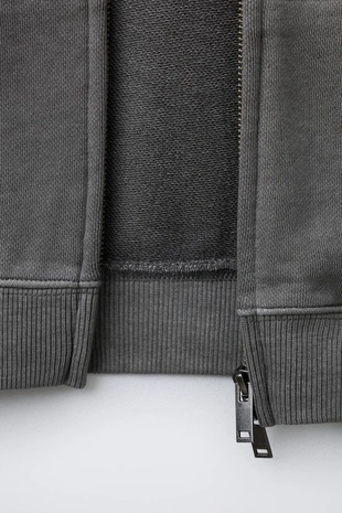 Толстовка на молнии GARMENT DYE- Заказать в России