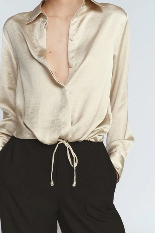 Атласная рубашка ZW WOMAN- Заказать в России