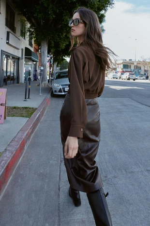 Рубашка C хлястиками на плечах- Заказать в России